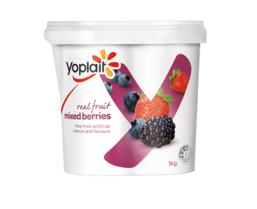 9758 Yoplait Everyday 1kg Tub Mixed berries